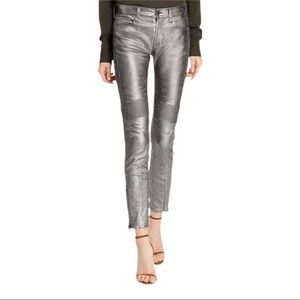 NWT Polo Ralph Lauren Metallic Moto Jeans Size 25